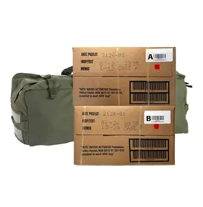 Military MRE Case Inspection Date Feb 2026 or Newer Plus New Improved Style Duffle Bag - Combo