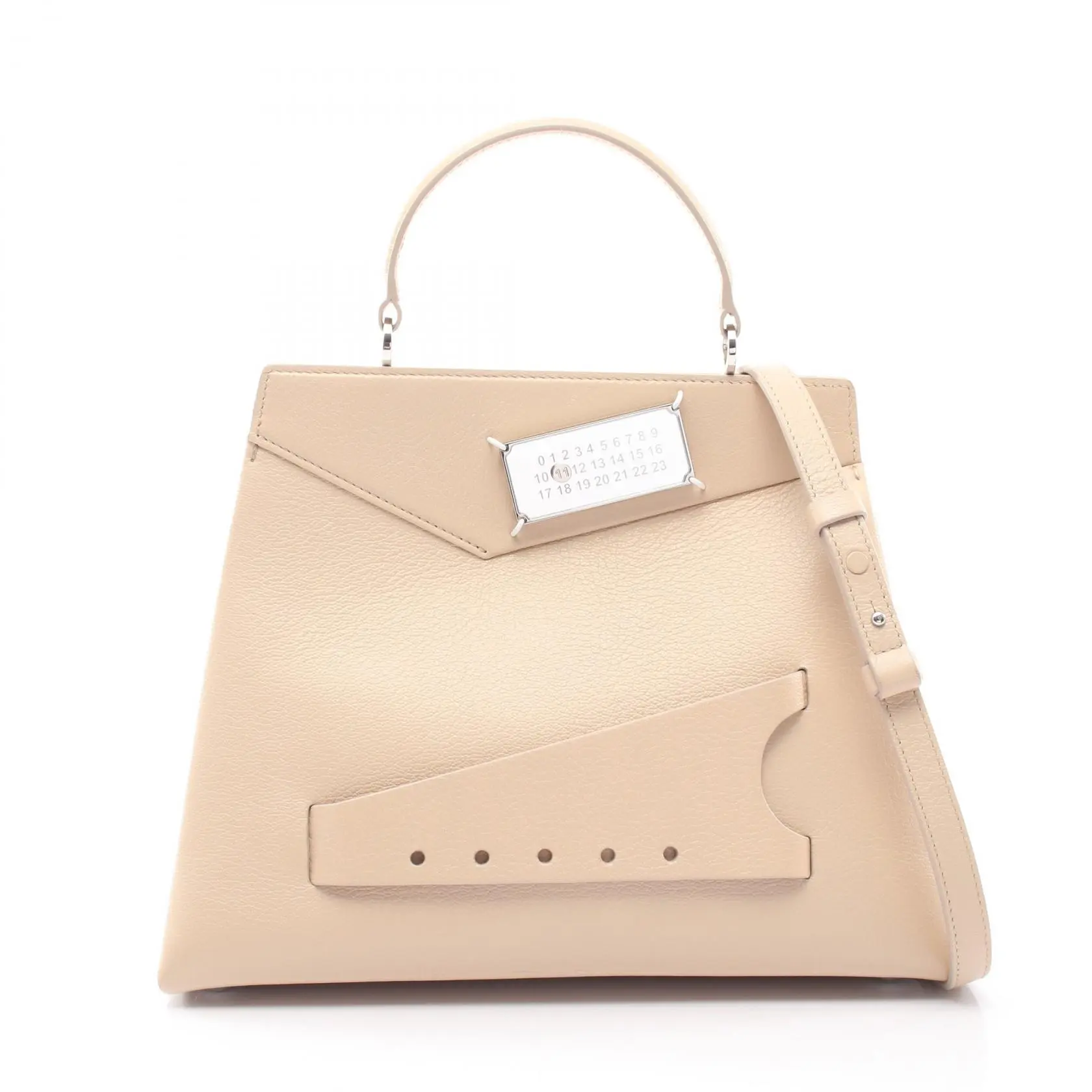 Pre-owned Maison Margiela Other Shoulder Bags 11 Snatched Medium Leather 2way Handbag 0906262120100032331