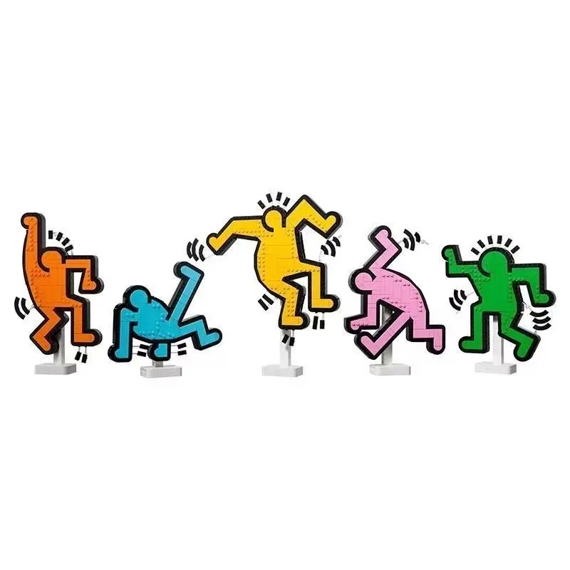READ SHIPPING POLICY BEFORE ORDER dancing people building blocks Enlightenment building blocks EducationalToy,Best Gift Toy, Desktop AssemblyOrnaments for Home & OfficeDecoration children toy