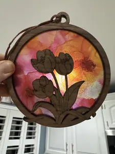 Tulips Suncatcher for Sunny Window