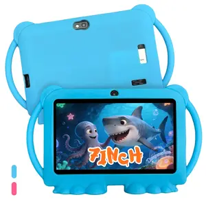 7-inch Android tablet (latest model) for students and kids, suitable for home and school, a stylish educational tablet including parental controls, learning, gaming, dual cameras, with shockproof case, educational (without adapter), ideal gift, Christmas