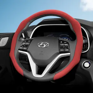 Car Accessories, Automotive For Hyundai NAPPA Perforated Leather Steering Wheel Cover Anti-slip Breathable Quick-install All-season For Tucson/Elantra/Avante/i30 Sedan/Alcazar/Grand Creta/Kona/Santa Fe