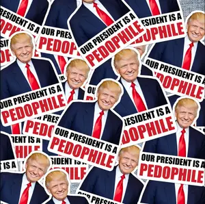 2026 Styles Trump Epstein Pedo Political Protest Stickers, Funny Gifts for Friends