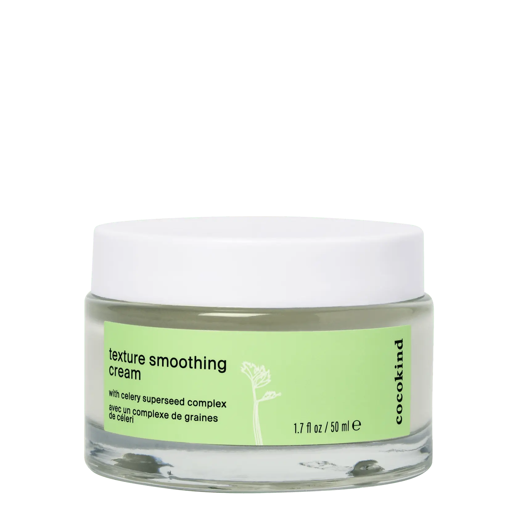 [cocokind] Texture Smoothing Cream | Celery-Based Lightweight Face Moisturizer | Nourishing & Hydrating