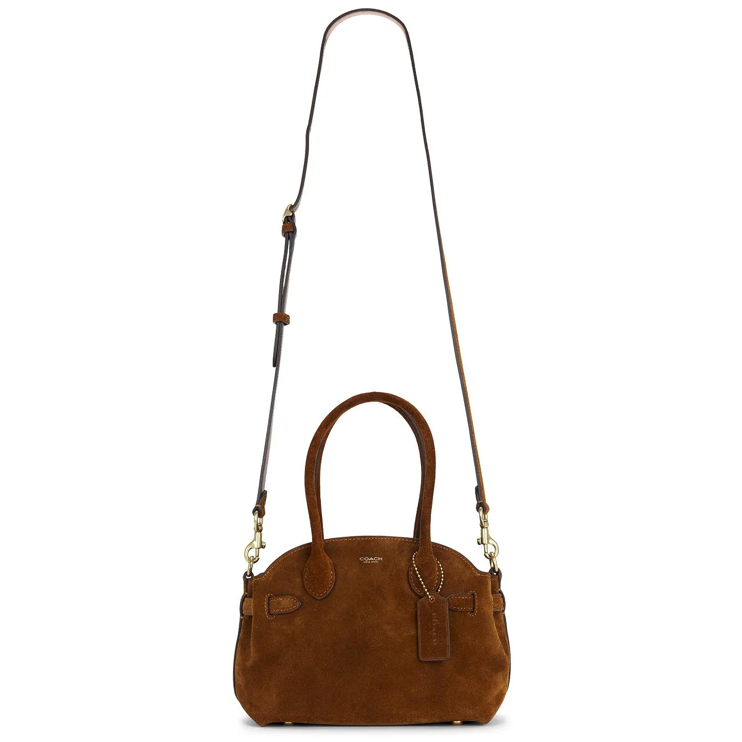 Coach Soft Suede Empire Carryall 21 in Warm Brown Coach Soft Suede Empire Carryall 21 in Warm Brown