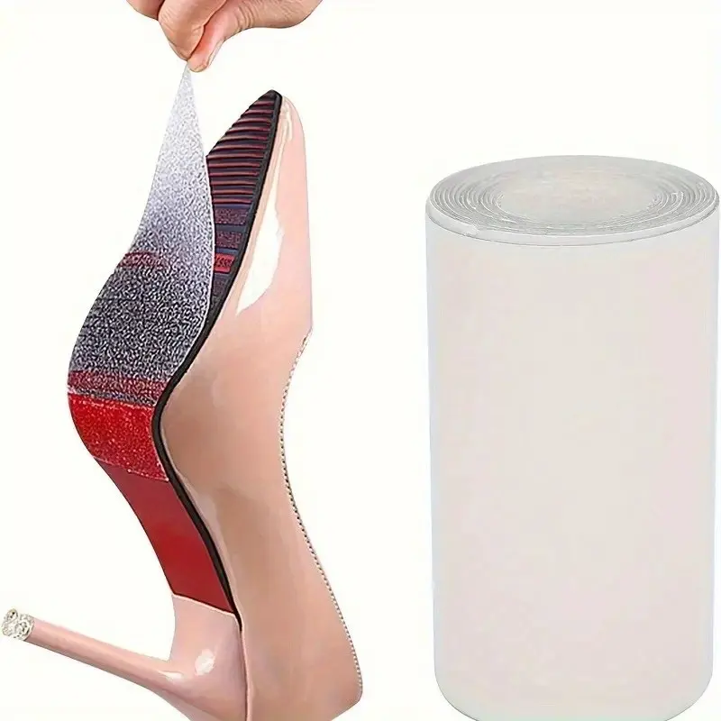 Transparent Anti-Slip Shoe Sole Pads, Self-Adhesive Durable Protective Film, Non Slip Protector, Suitable for All Shoes, Women's Heel Guards, Non Slip Sole, Anti Skid Sole, 1 Roll