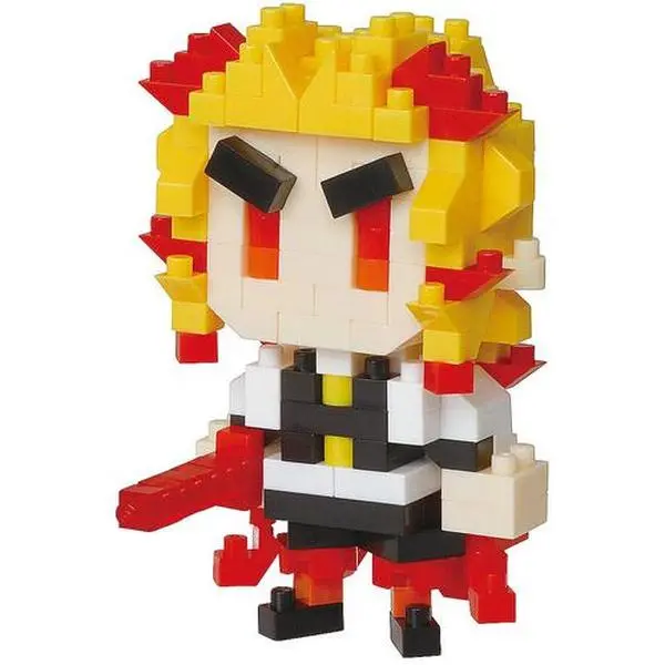 Nanoblock - Demon Slayer - Character Collection - Kyojuro Rengoku Building Kit  [COLLECTIBLES] figurine/statue, Brick, Collectible