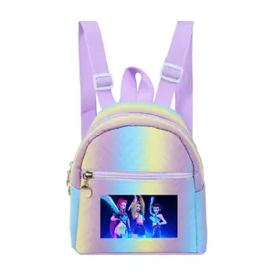 k demon hunter girl group printed backpack for teenagers, small backpack for women suitable for daily college travel, perfect gift