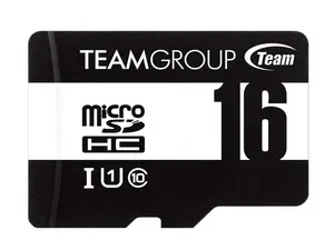 Team 16GB microSDHC UHS-I/U1 Class 10 Memory Card with Adapter, Speed Up to 80MB/s (TUSDH16GCL10U03)