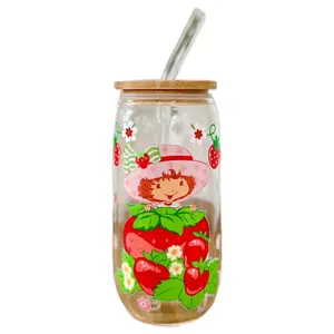 Strawberry Shortcake Glass Cup