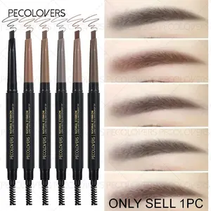 1PC Double-headed Eyebrow Pencil - Eyebrow Makeup, Waterproof & Smudge-proof, Various Colors Available (dark Brown, Light Brown, Taupe, Black), Durable, Christmas Gift