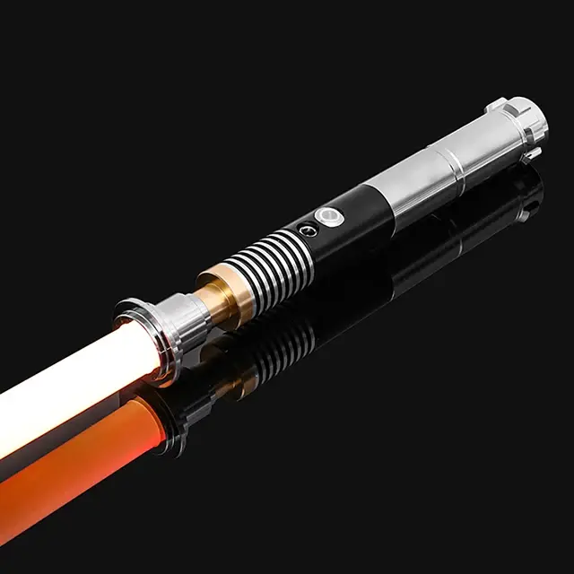 Metal Light up Saber 30 inch 15 Colors Modes with Strobe Effect, Aluminum Alloy Hilt, Light up Saber With Vibration Beat Sound And Breathing Laser Sword LED Flashing ,Christmas Gift, Cool Gifts
