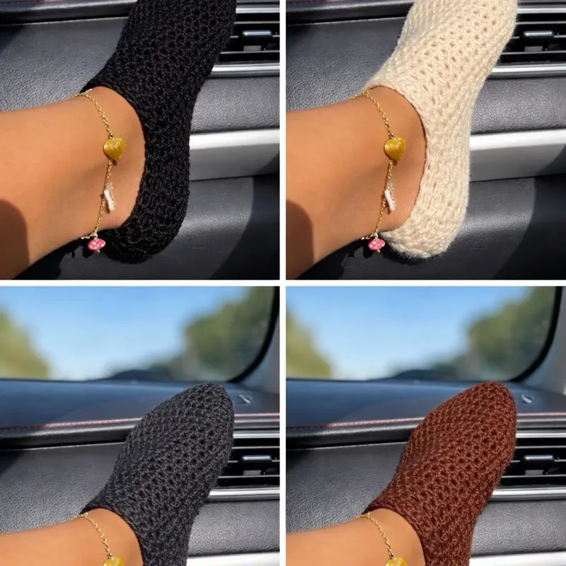Crochet Footies Ankle Socks
