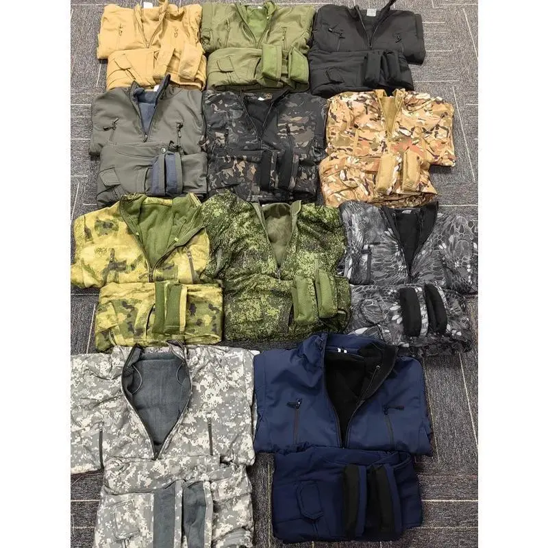 Multiple Colors Thicken Soft Shell Winter Work Sharkskin Storm Hooded Jacket Hiking Clothing Fishing Tracksuit Set Sports Casual Wear Sports Outerwear Sportswear Multiple Colors Thicken Soft Shell Winter Work Sharkskin Storm Hooded Jacket Hiking Clothing Fishing Tracksuit Set Sports Casual Wear Sports Outerwear Sportswear