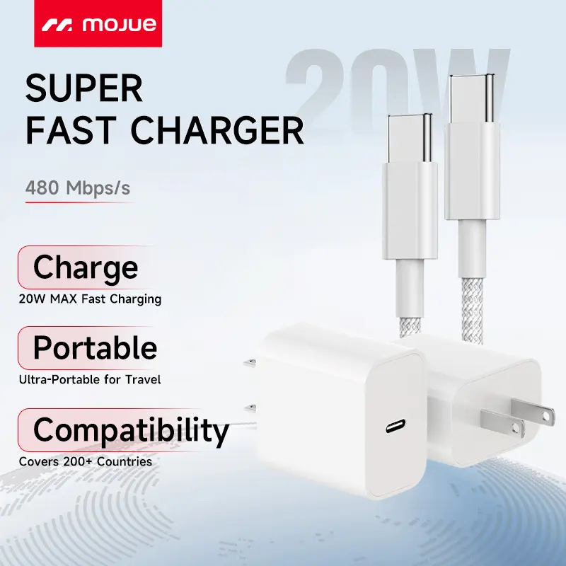 2 Pack 20W Super Fast Charger with 10FT/6FT Type-C to TYPE-C Cable for iPhone 17/16/15,iPad,Android,USB Mobile Smartphone ChargingDevice Electronic Cellphone tiktokshopbacktoschool