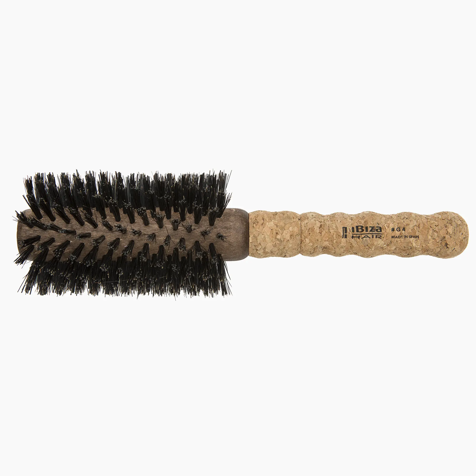 Ibiza Hair G4 65mm Round Boar Bristle Blow Dry Brush - Bristle Hairbrush for Hair Brushes & Combs Use Cases, Blow Dry Brush Hair Brushes & Combs, Bristle Hairbrush Hair Brushes & Combs
