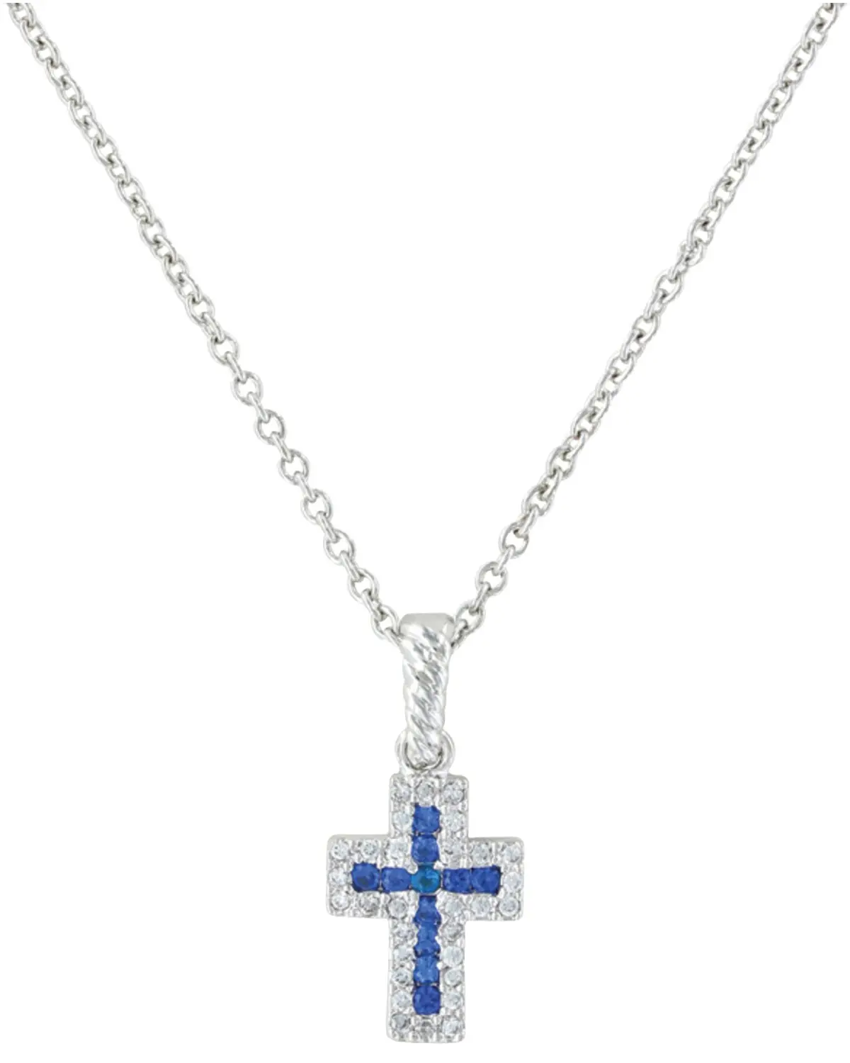 Montana Silversmiths Women's Faith Found In The River Lights Cross Necklace - Nc3066