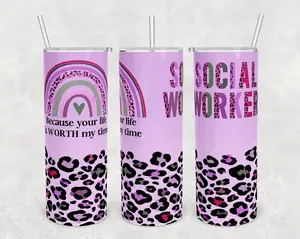Social Worker 20 oz Tumbler Insulated Skinny