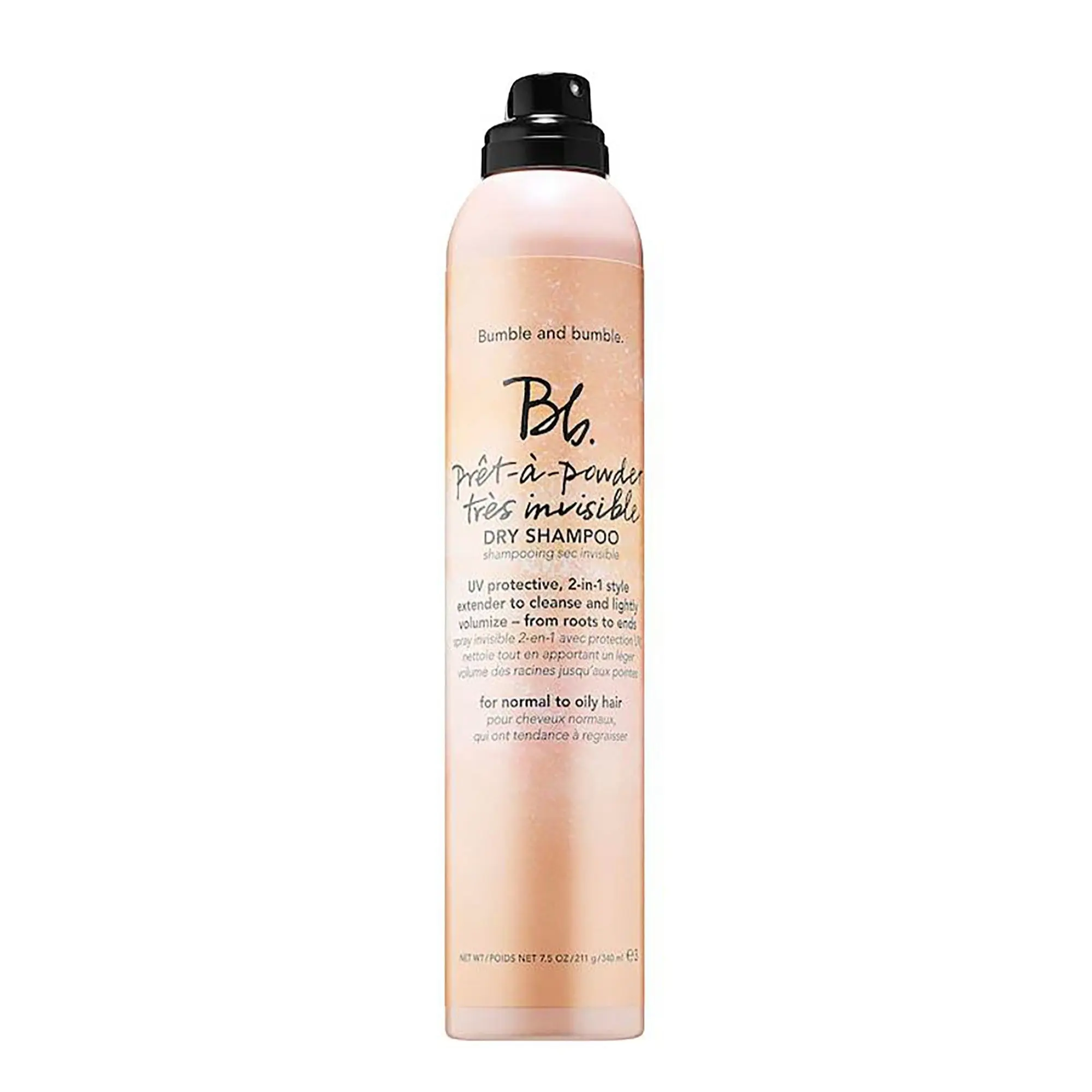 Bumble and bumble Pret-a-Powder Tres Invisible Dry Shampoo, Fragranced Haircare Cleanser with Silicone-Free Rice-Infused Formula, Fragrance, Uv, French, Oil, Roots Ends, All-In-One Dry Shampoo