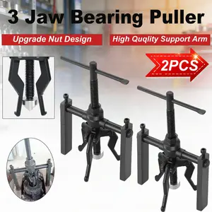 3-Jaw Guide Bearing Puller Set | Blind Bearing Puller Removal Kit. Bushing Gear Extractor Wheel Bearing Puller Kit -- Heavy-Duty Pilot Gear Extractor for Motorcycles, Cars, and SUVs, Car Repair Tool