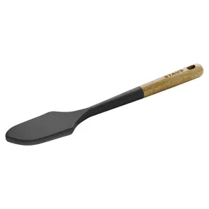 STAUB Silicone Kitchen Tools, Wood Handled Spatula