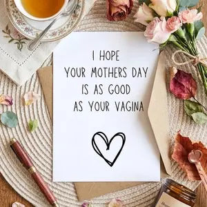 Funny Dirty Mothers Day Card, Mothers Day Gift From Husband, Card For Her, Wife Birthday Card, Anniversary Card For Wife, Wife Gift For Her - TrendyGiftUSA