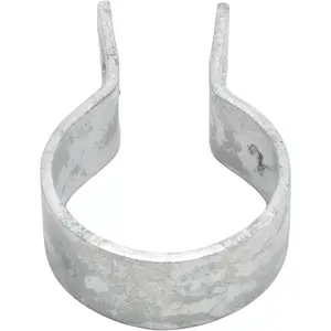 Galvanized Steel Chain Link Brace Band, Durable Rust-Resistant Steel Chain Link Fence Hardware, Easy Install, Includes Required 2-7/8 Inch Bolt (3 Pcs)