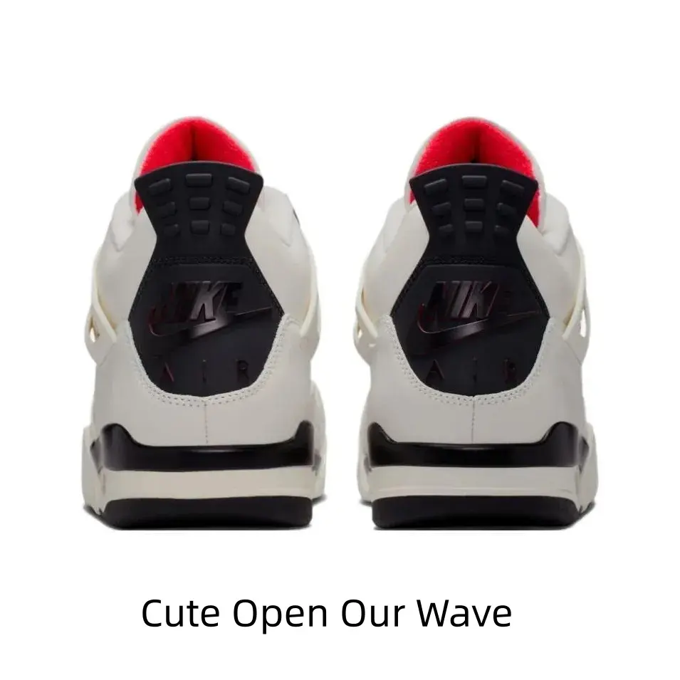 off white black red color block mid top retro basketball shoes men women unisex smooth leather side mesh breathable window red inner lining precious collection for sneaker collectors