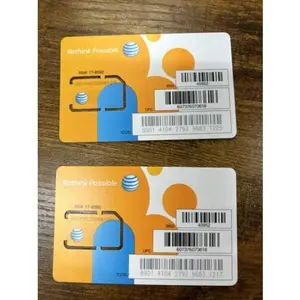 45 New AT&T Full Size (mini) SIM Cards CLEAN SKU 40952 Fits all brands 45 total