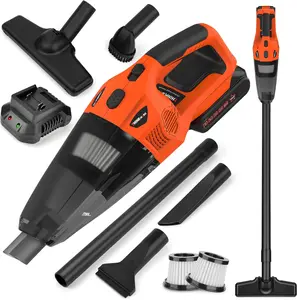 【FathersDayGift】 THINKWORK Handheld Vacuum Cordless 20V with Battery, Strong Suction Powerful Portable Shop Vacuum Wet/Dry 150W Motor for Floor, Carpet