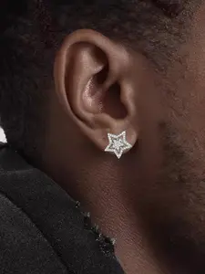 2024 New Style Star Design Stud Earrings, Fashionable Rhinestone Decor Earrings for Women & Men, Trendy All-match & Exquisite Jewelry for Birthday Gift, Fashion Jewelry Party