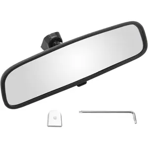 Rear View Mirror Compatible with Hyundai Elantra Sonata Tucson Veloster Santa Fe, for Kia Forte Optima Forte5 Sorento Soul Rio K5 Sedona Sportage, for 851013X100, Day/Night Mirror