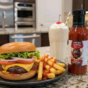 Angry Hippo Foods Gourmet Spicy Ketchup