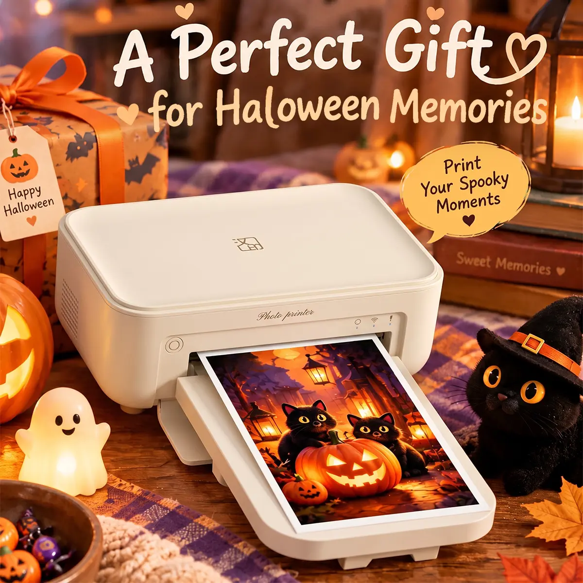 4x6 Photo Printer, Wireless WiFi Portable Printing, Includes 20 Sheets & 1 Ribbon, Compatible with iPhone & Android,GiftedInLove,CP4100 Photo Printer,Best Gift for Mom Birthday