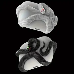 2026Spooky Snake Wireless Earphone for Airpods 4Or3 And for Airpods Pro1Or2 And 2Typ-C Case - Resin Protective Cover with Early Halloween Design - Unique Gift Idea for Music Lovers