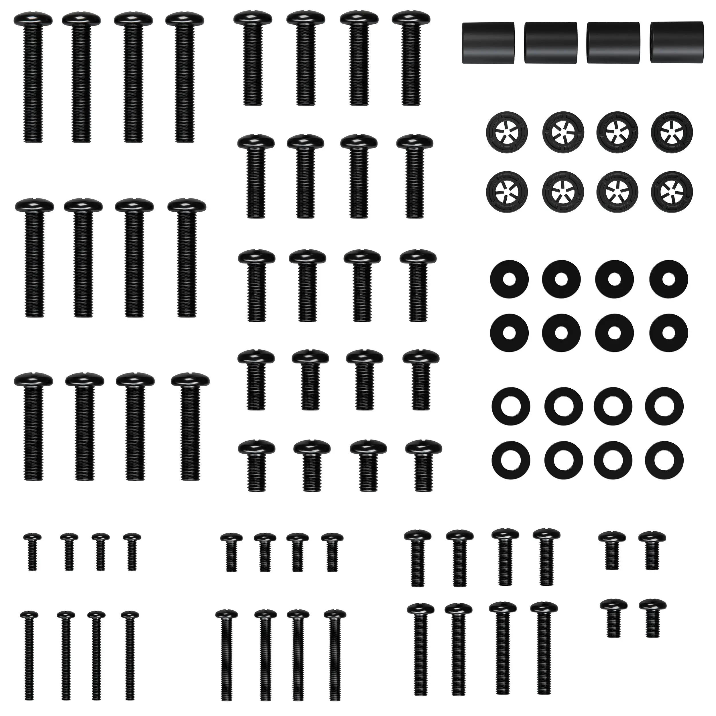 ECHOGEAR Universal TV Mount Bracket Hardware Pack - Multi-Size Replacement Kit for Up to 80" TVs, Includes Pre-Divided M4, M5, M6, M8 Screws & Spacers