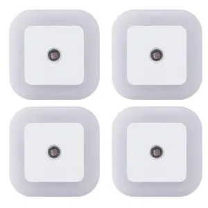 Night Light, Night Lights Plug into Wall 4-Pack, Nightlight Plug in Night Lights, Dusk to Dawn Night Lamp Led Night Light for Bedroom, Bathroom, Hallway Warm White