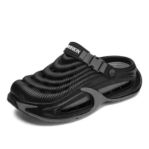 Summer Men's Clogs Outdoor Thick Sole Non-Slip Odor Resistant Durable Quick Drying Soft Beach Sandals 8810-2