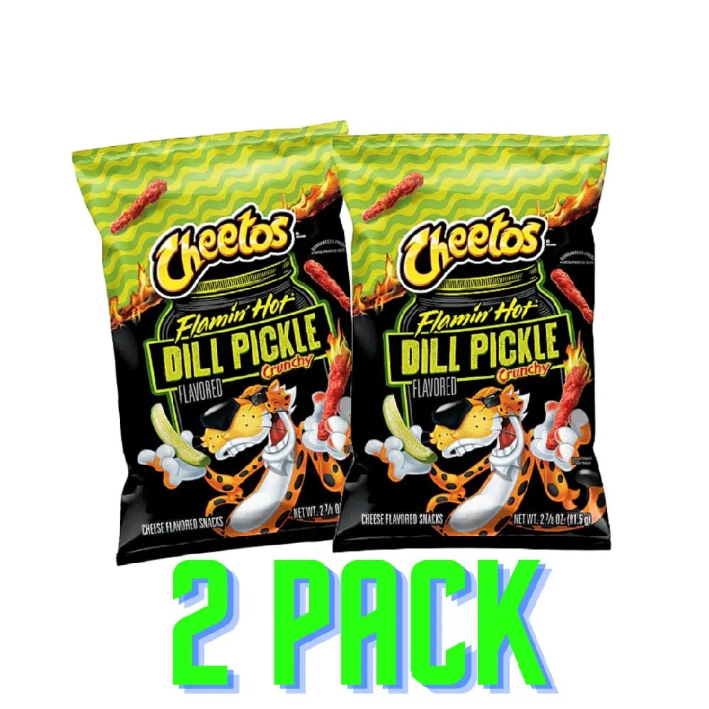 Cheetos Flamin' Hot Dill Pickle 2 Pack 2oz Cheetos Flamin' Hot Dill Pickle 2 Pack 2oz
