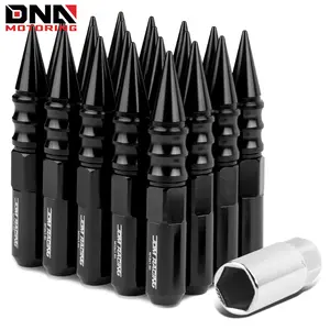 JDM Aluminum Spiked Lug Nuts+Adapter 20Pcs/Set M12X1.5 20mm OD/123mm Tall JDM Aluminum Spiked Lug Nuts+Adapter 20Pcs/Set M12X1.5 20mm OD/123mm Tall