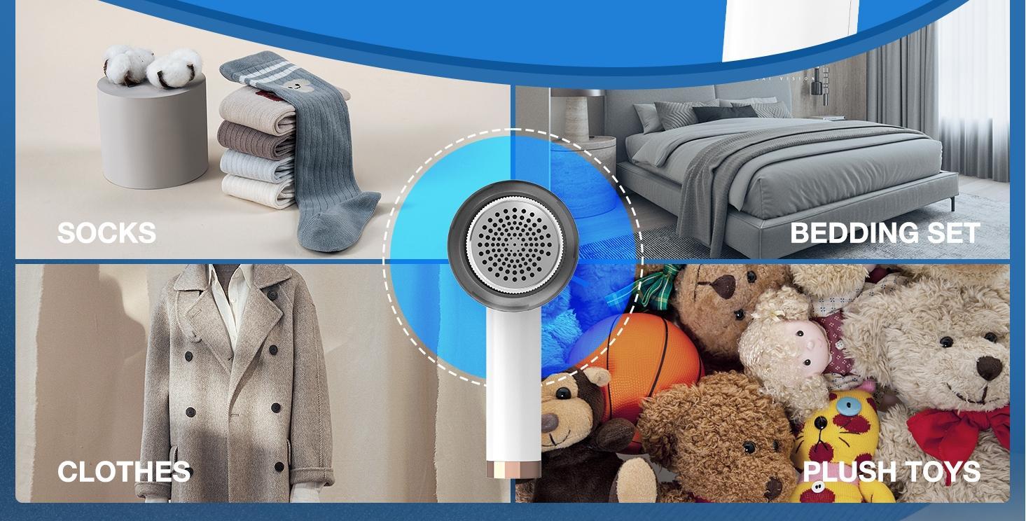Rechargeable Fabric Shaver Electric Lint Remover with LEDDisplay and Large Capacity Container 3, Settings ControlShaver Easy-to-Grip Handle High-End Color Matching,Efficient Sweater and Lint Shaver for Clothes