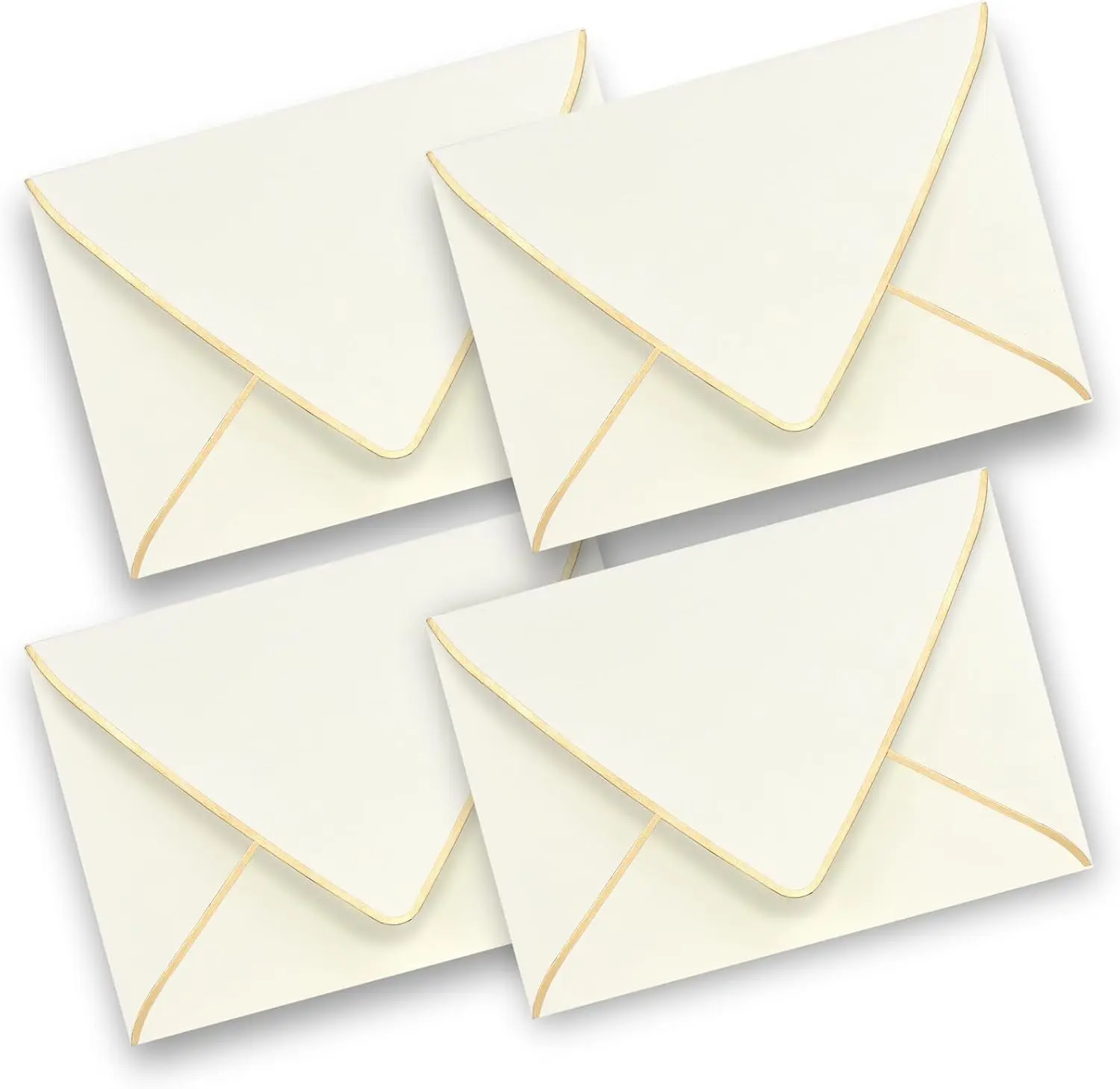 5x7 Envelopes for Invitations with  Border,V-Flap Envelopes 50 Pack,A7 Envelopes for Cards,Wedding,Invitations, Shower, Occasions()