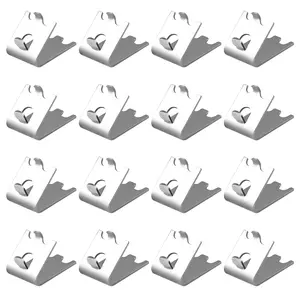 920158 Freezer Shelf Clip, Fridge Shelf Holder Refrigerator Shelf Hooks Refrigerator Stainless Shelf Clip for Fridge, 16pcs