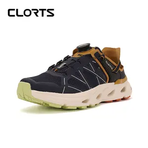 CLORTS outdoor stream tracing shoes breathable quick drying hollow out hiking shoes for men and women, unisex version