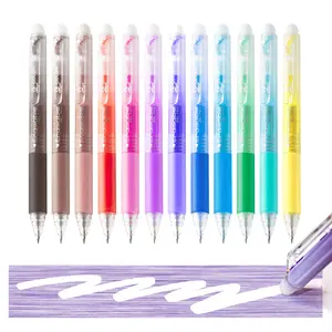 Leven 12 Color Erasable Gel Pens, Fine Point Instant Erase, Kids Adults School Office, Journaling Planner Supplies