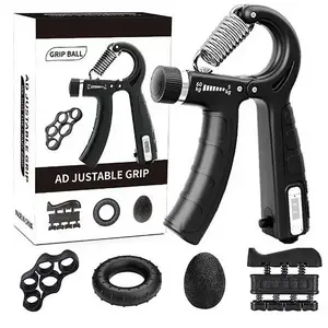 Adjustable Resistance Hand Grip Strengthener, Forearm Veins Trainer, Home Gym Fitness Equipment for Athletes and Great Father's Day Gift