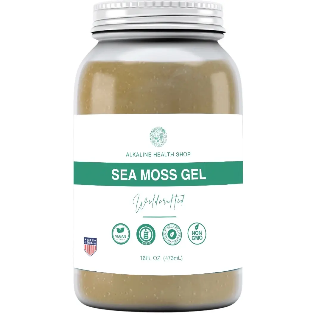 Organic Wonders Organic Sea Moss Gel 16 oz Gluten Free Natural - Dietary, Supplement, Healthcare