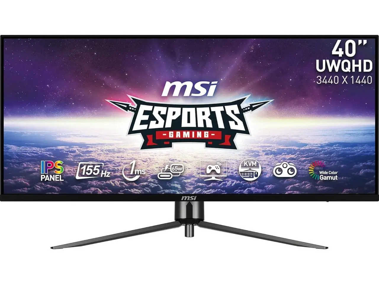 MSI 40" 155 Hz IPS UWQHD IPS Gaming Monitor FreeSync Premium (AMD Adaptive Sync) 3440 x 1440 (2K) MAG401QR