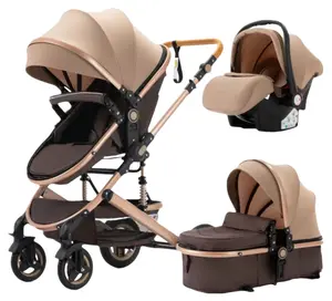 2-in-1 High View Stroller with Cradle Mode, Foldable Shockproof Stroller, Two-Way Seat - Toddler Stroller, Suitable for 18+ Months, New Year Gift（Base not included）