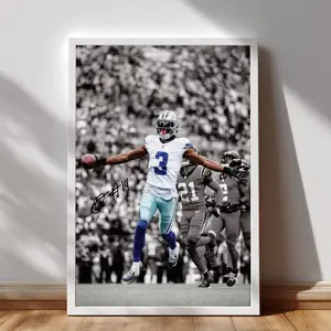 George Pickens Poster, Signed Football Game Day Paper Poster, Man Cave Decor, Sports Fan Room Decor, Gift for Football Lovers. No Framed